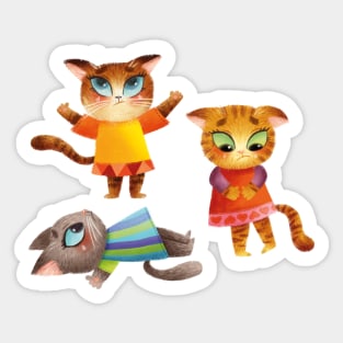 Sad Cats Sticker